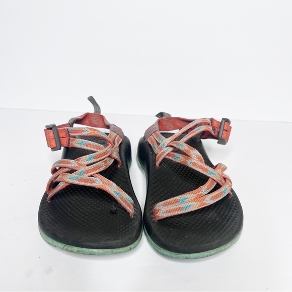 Chaco ZX/1 Ecotred Kids Orange Strappy Sandals Size 1 Kids - Picture 2 of 6